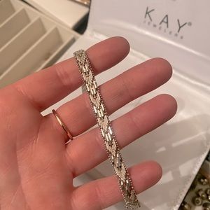 Sterling silver bracelet.